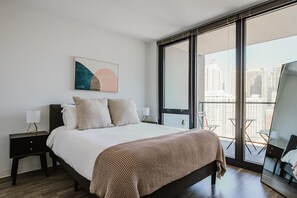 1 室のベッドルーム、アイロン / アイロン台、WiFi、ベッドシーツ