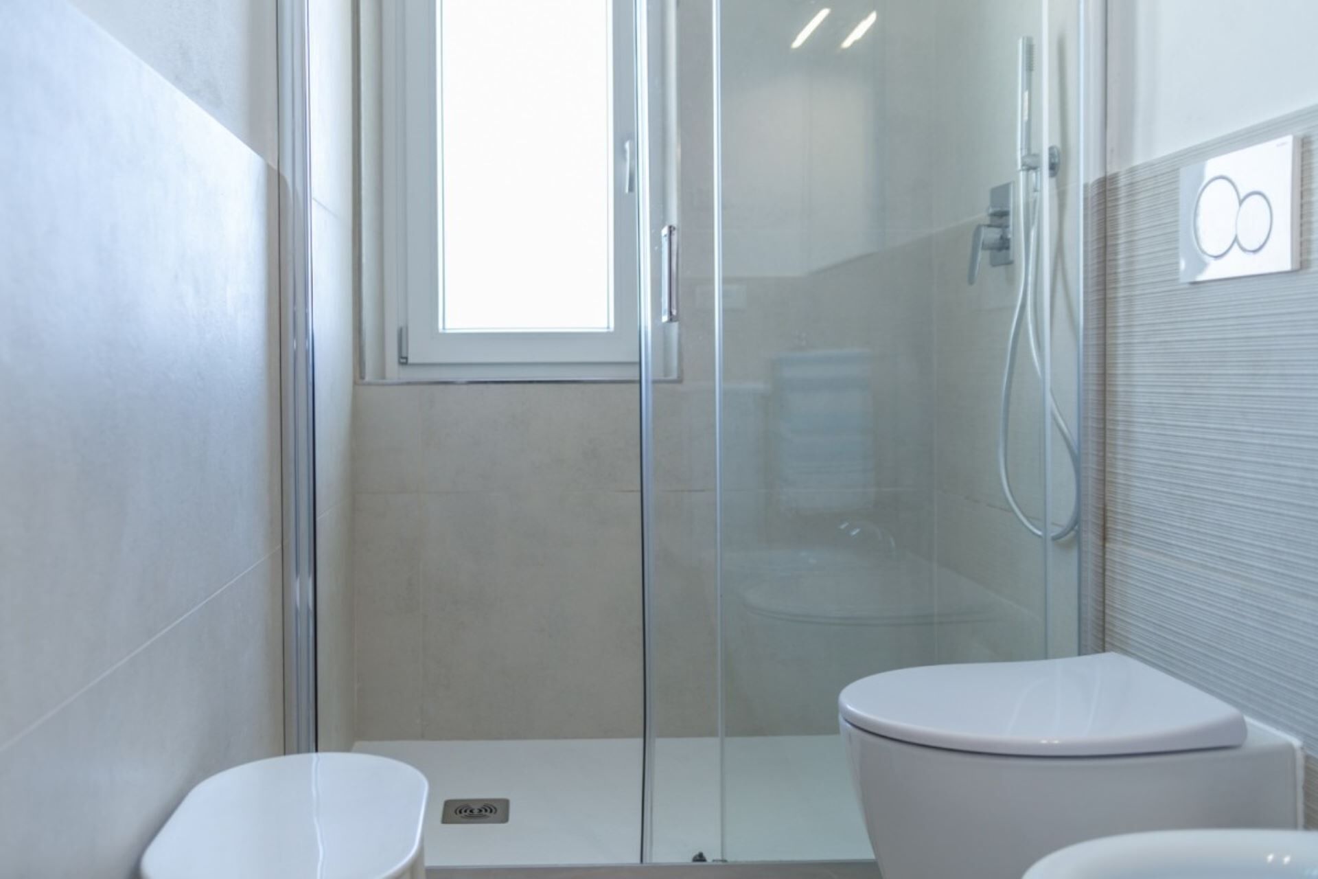 Shower, hair dryer