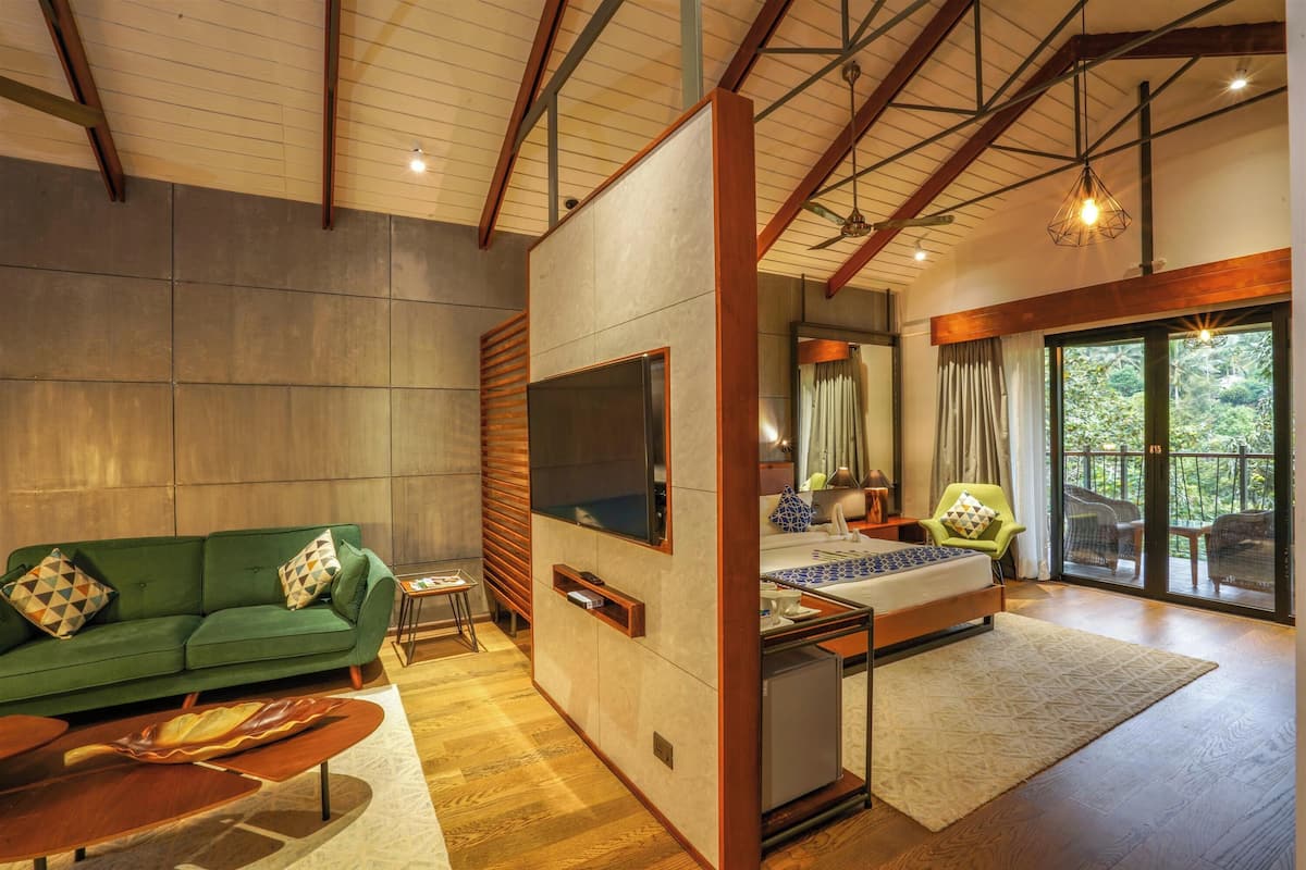 Chalet, balcone, vista giardino | 1 camera, una scrivania, ferro/asse da stiro, Wi-Fi gratuito
