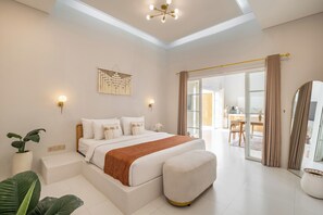 Deluxe Villa, 3 Bedrooms, Pool View | 3 bedrooms, iron/ironing board, free WiFi, bed sheets