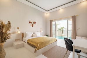 Deluxe Villa, 3 Bedrooms, Pool View | 3 bedrooms, iron/ironing board, free WiFi, bed sheets - Private Pool Villa Ahana by OriVista (Canggu)