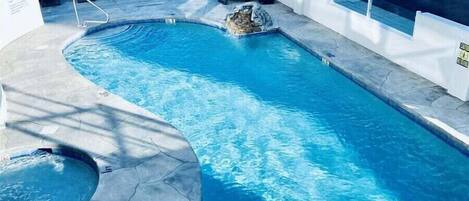 A heated pool