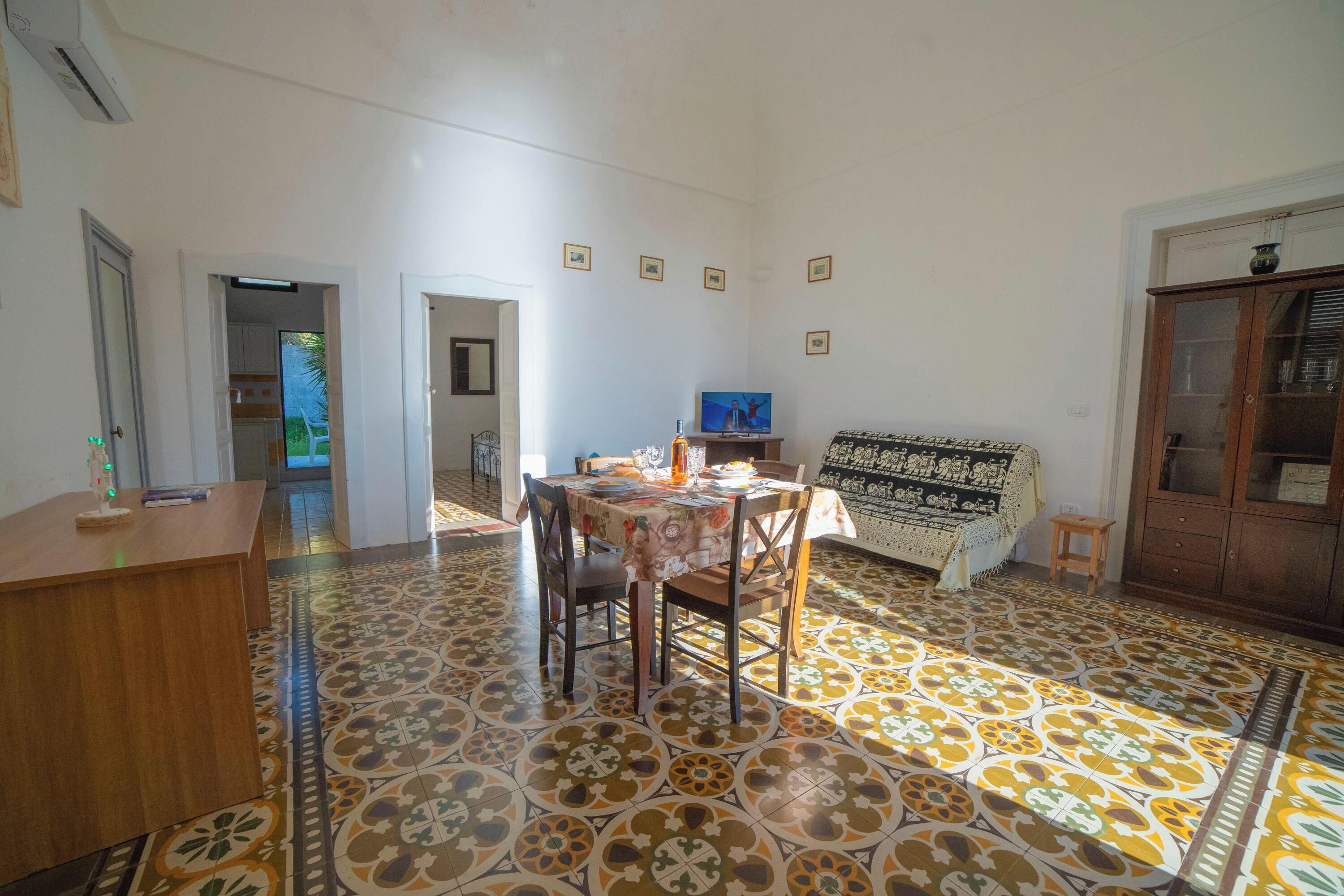 Family House, Multiple Bedrooms (Marisole House With Sea View) | Living area | 21-inch flat-screen TV with digital channels