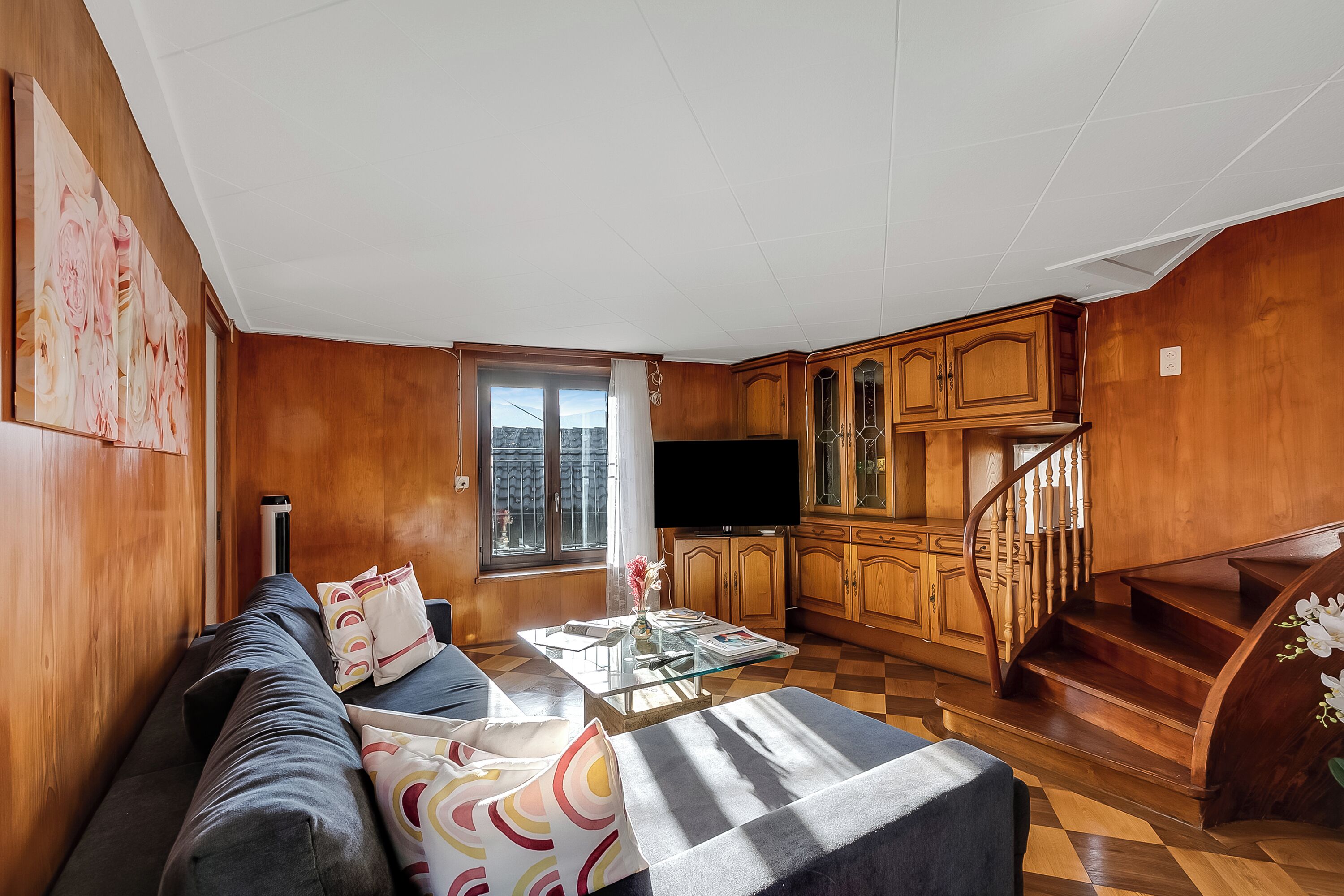 Family Apartment, Multiple Bedrooms (Bel Panorama 1) | Living area | Flat-screen TV
