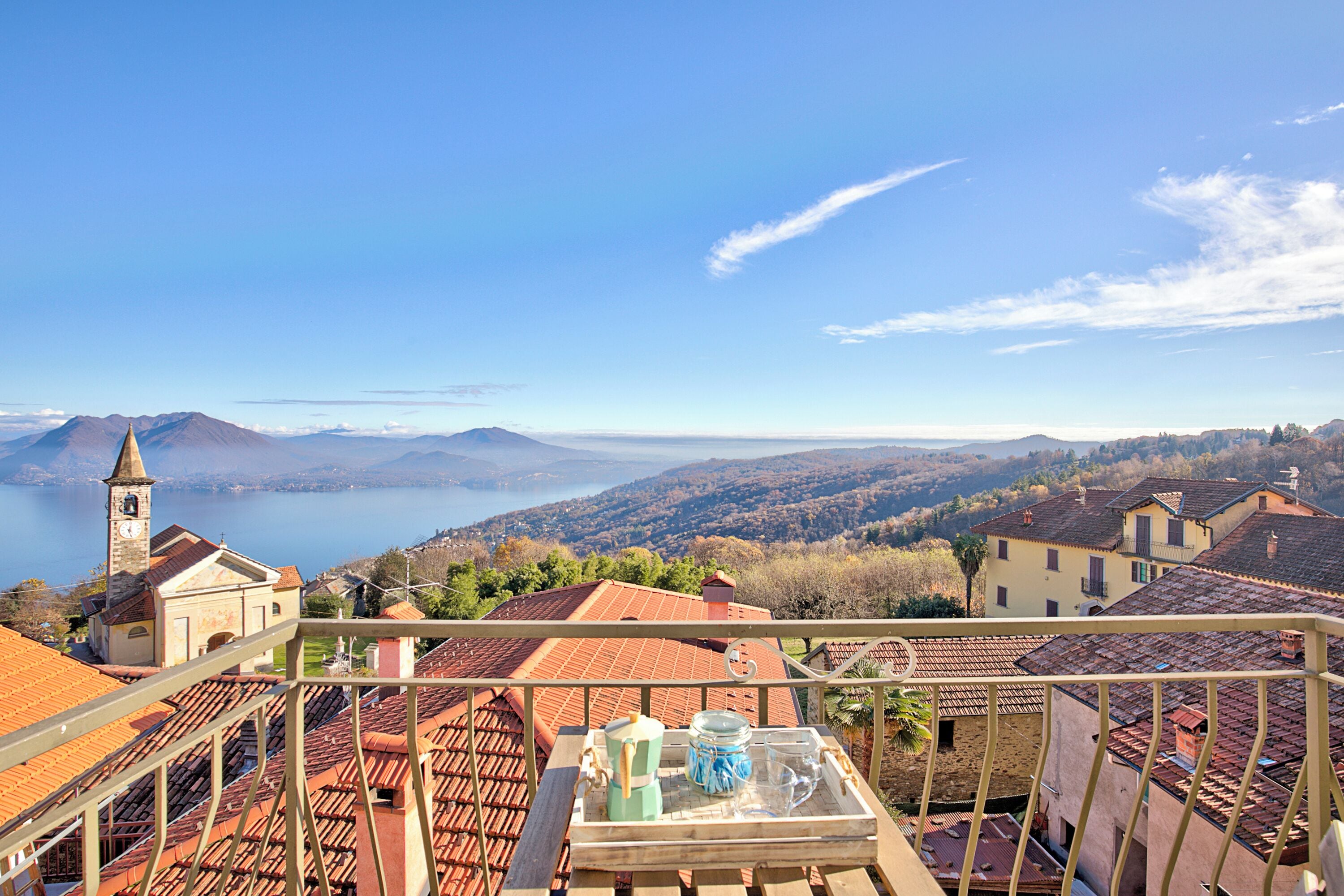 Family Apartment, Multiple Bedrooms, Mountainside (Luce Lake View on Stresa Hill) | Balcony