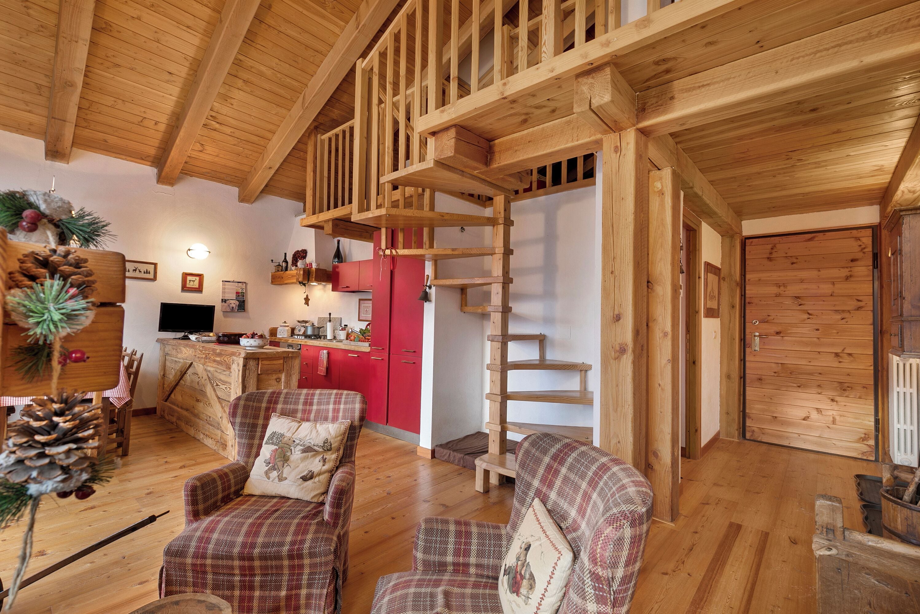 Familienapartment, Mehrere Schlafzimmer (Gleise Lodge apartment) | Wohnbereich