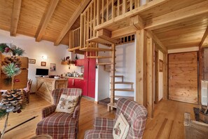 Living area - Gleise Lodge apartment (Bardonecchia)