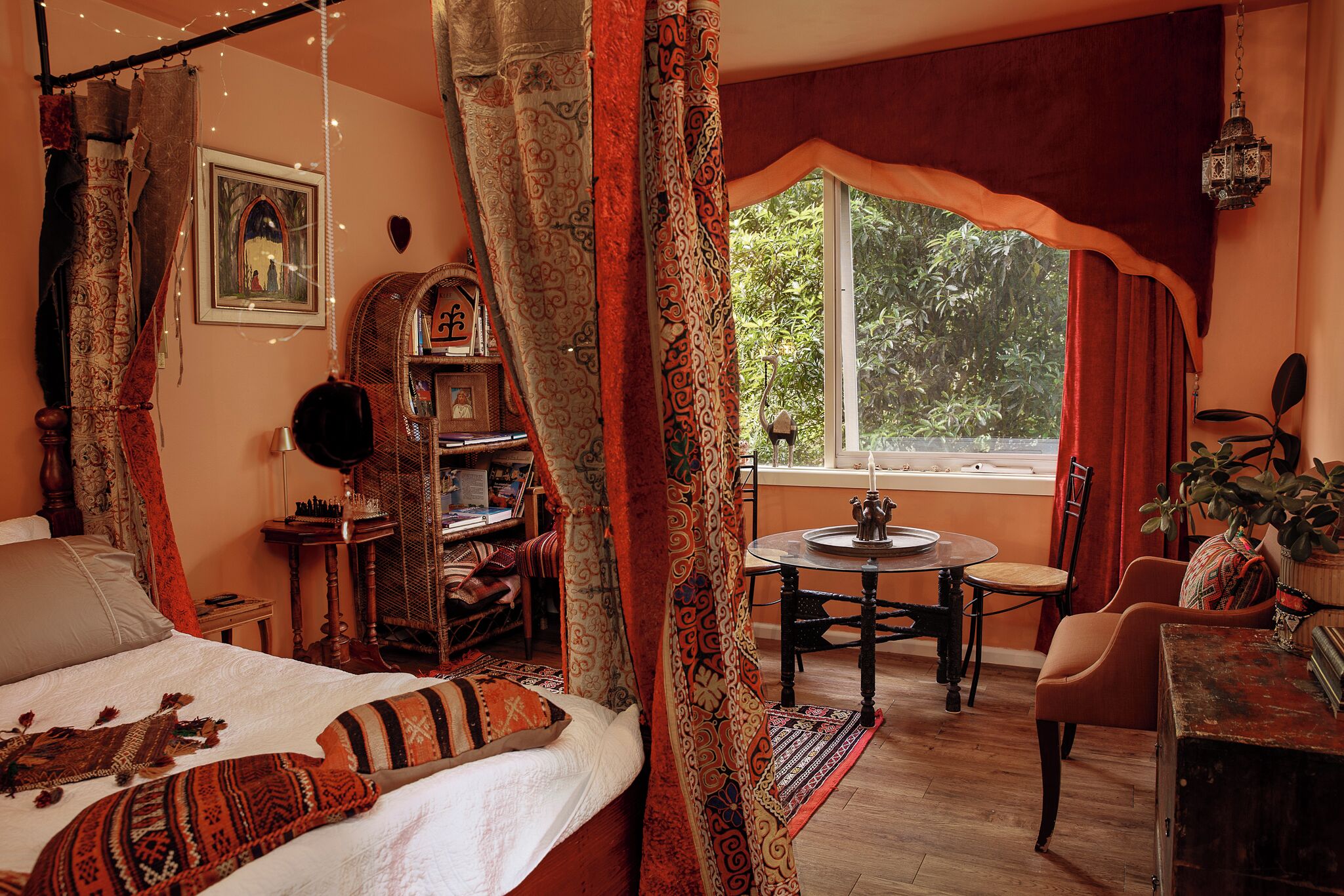 1 bedroom, desk, iron/ironing board, travel cot