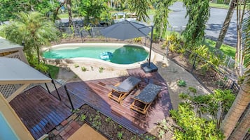 Nhà liên kế tiện nghi đơn giản, ban công, quang cảnh vườn | 2 phòng ngủ, két bảo mật tại phòng, màn/rèm cản sáng