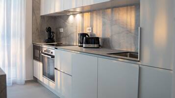 Luxury Villa, 4 Bedrooms, Private Pool | Private kitchen | Fridge, microwave, oven, stovetop