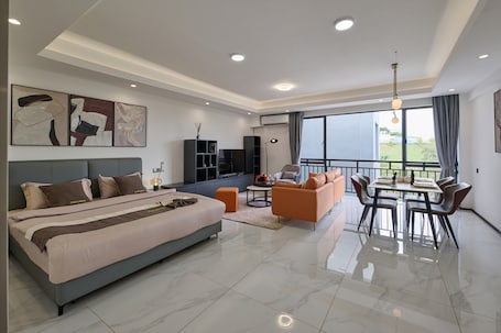 Interior. Studio Deluxe apartment at Oasis Park.