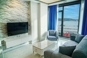 Comfort-Suite, Meerblick | Wohnbereich
