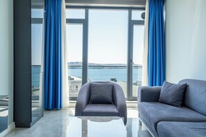 Comfort Suite, 1 King Bed, Sea View | Living area | 100-inch LCD TV with digital channels - Elite World Homes Istanbul Bosphorus (Istanbul)
