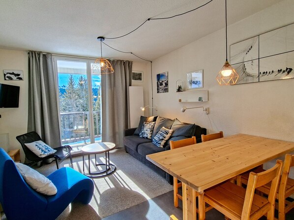 TV - Spacious apartment 6 ppl, balcony, Flaine center (Flaine)