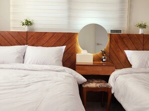 3 slaapkamers, een kluis op de kamer, gratis wifi, beddengoed