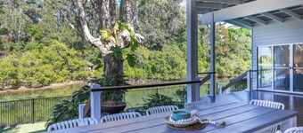 Your luxury waterfront holiday awaits at this stunning 5-bed pet-friendly home.