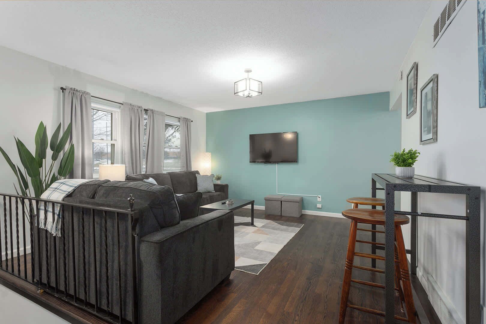 TV, table football, offices