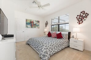 4 bedrooms, iron/ironing board, travel cot, free WiFi - 4BR Golf & Disney Villa, Pool, Spa, Game Room (Davenport)