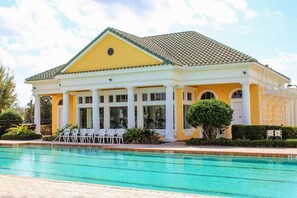 A heated pool