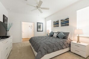 4 bedrooms, iron/ironing board, travel cot, free WiFi