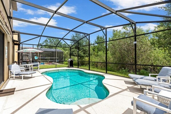 A heated pool