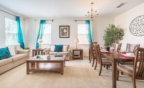 Dining - Disney Getaway | 5BR Villa w/ Pool, Spa, Game Room & No Rear Neighbors (Davenport)