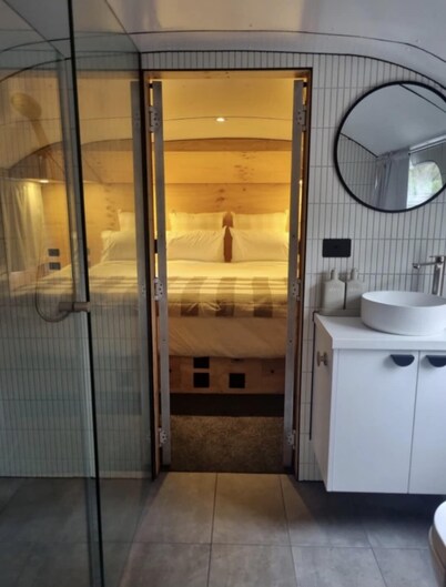 Escape to a unique retreat with Miss Beddy, recently renovated Bedford bus 