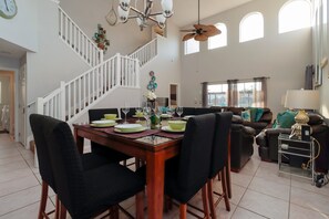 Dining - 6BR Lakeside Villa Near Disney | Southwest-Facing Pool, Hot Tub & Game Room (Kissimmee)