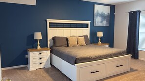 5 bedrooms, iron/ironing board, travel crib, free WiFi