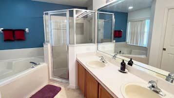 Douche, serviettes fournies