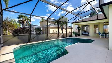 A heated pool