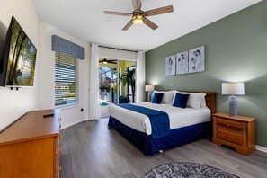 4 habitaciones, tabla de planchar con plancha y cuna de viaje 