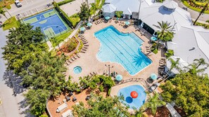 Outdoor pool, a heated pool - Windsor Palms Villa, Pool, Spa, Game Room, Near Disney (Kissimmee)