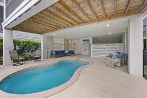 A heated pool