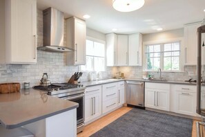 Fridge, microwave, oven, stovetop - Private deck, walk to Commercial Street! (Provincetown)