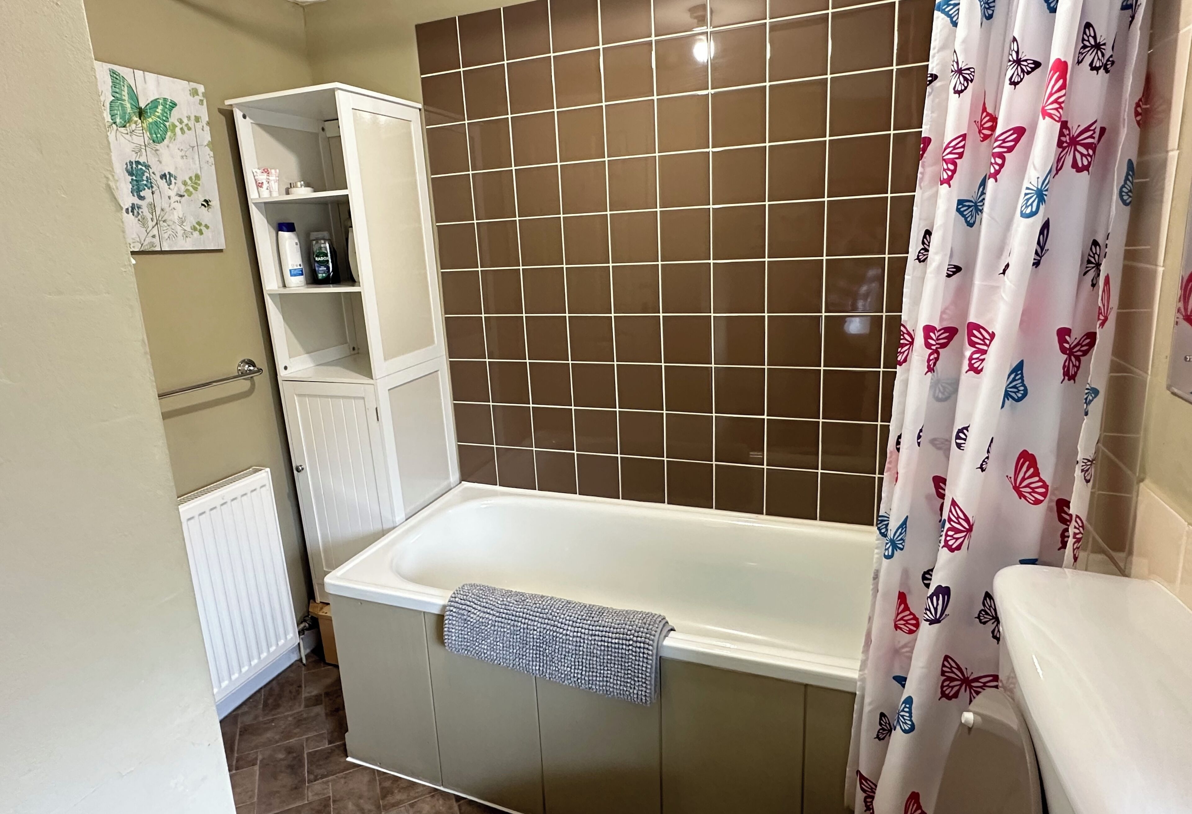 Asciugacapelli, asciugamani, sapone, shampoo