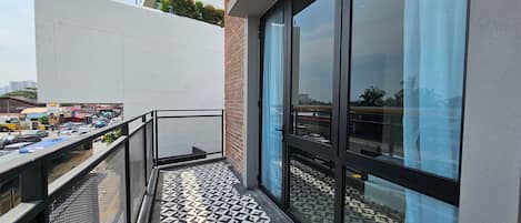 Deluxe Double Room, Balcony, Partial Ocean View | Terrace/patio