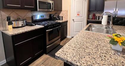 Spacious 4BR Home w Game Room Office Backyard