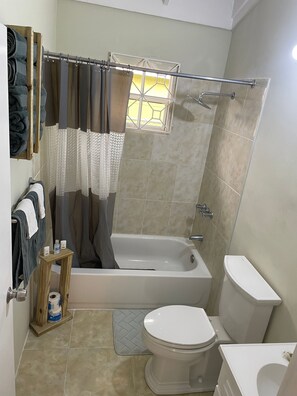 Bungalow, 2 Bedrooms, Accessible, Smoking | Bathroom - Sians Starfruit Villa (Falmouth)