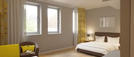 Soundproofing, iron/ironing board, free WiFi, bed sheets