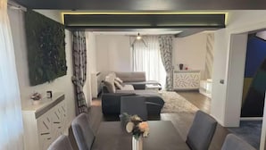 Apartment, 1 Bedroom, Accessible, Private Pool | Living room | Books - New, Complete Equipped Apartment With Spa, Indoor Pool and Parking Place!! (Cajetina)