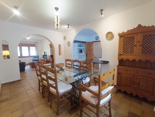 House surrounded by pine trees five kilometers from motorland in a very quiet village