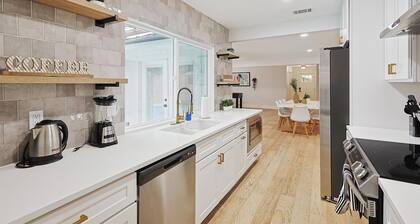 Modern Luxury x Backyard Pool Retreat, 4-BD, 2-BA