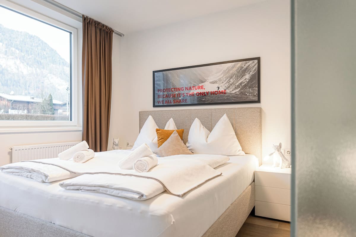 Departamento, 1 cama matrimonial y sofá cama, cocina, vista al valle | 2 habitaciones, decoración personalizada, insonorización y wifi gratis