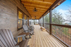 Terrace/patio - Waterfall Cove- Spacious Indoor Pool Cabin. (Sevierville)