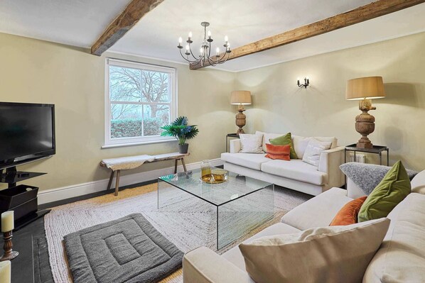 TV, fireplace, offices