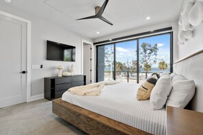 4 bedrooms, iron/ironing board, free WiFi, bed sheets - Luxury Anna Maria Island Rental: Rooftop Deck, Pool, & Golf Cart at Deckadence (Anna Maria)