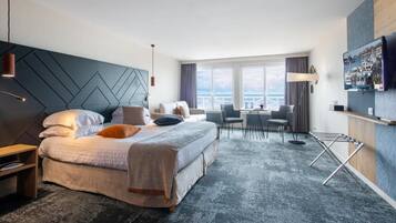 Safe på rommet, lydisolert, strykejern/-brett og wi-fi (inkludert)