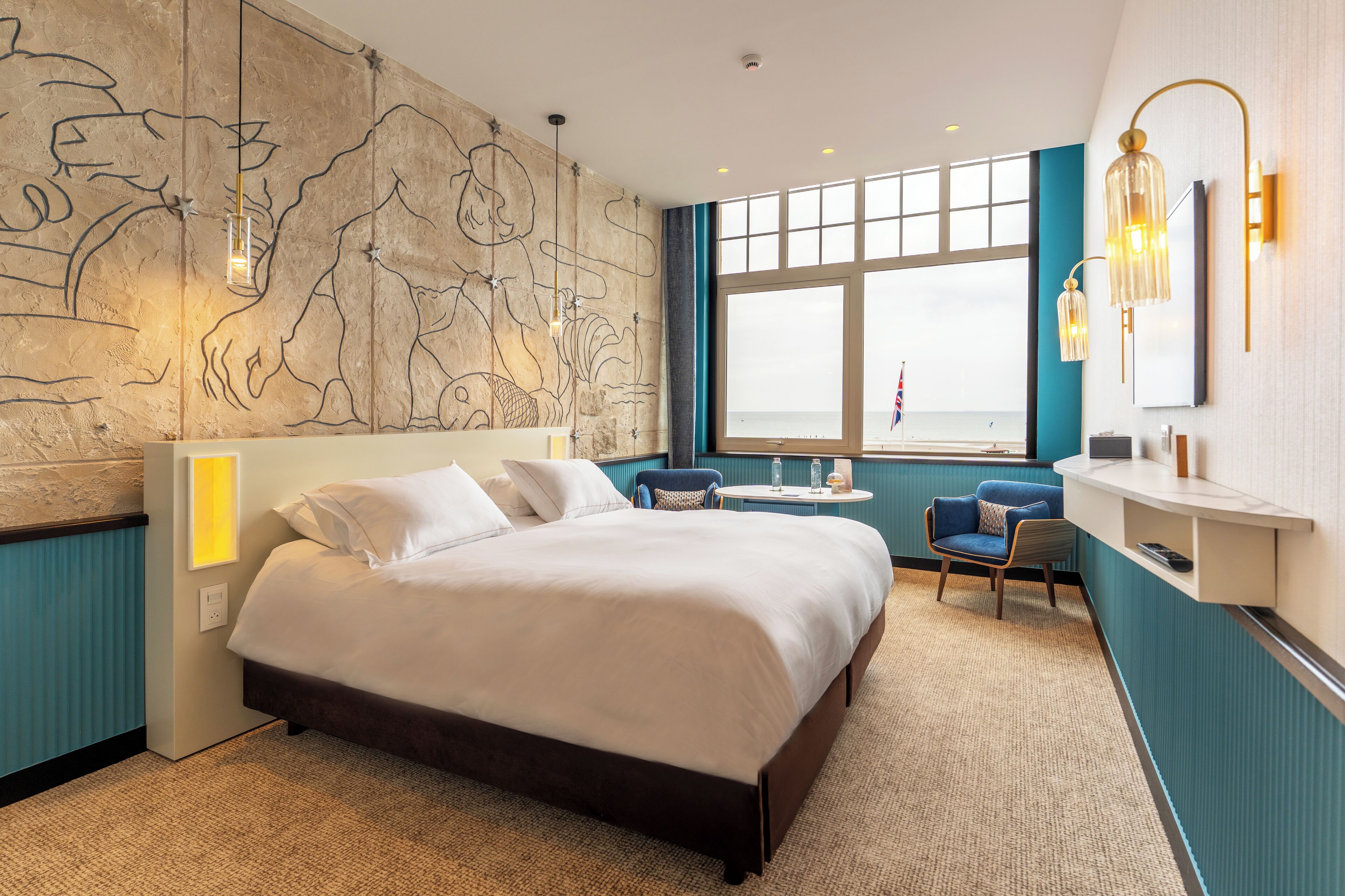 Camera Comfort, vista mare | Una cassaforte in camera, insonorizzazione, ferro/asse da stiro