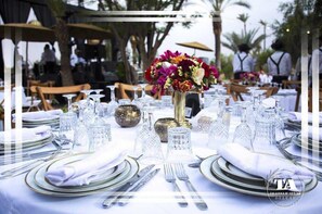 Espace banquet en plein air